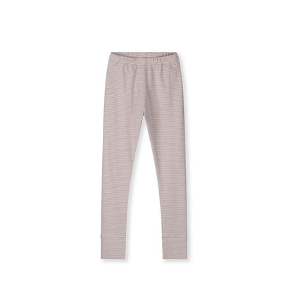Leggings in berry/cream
