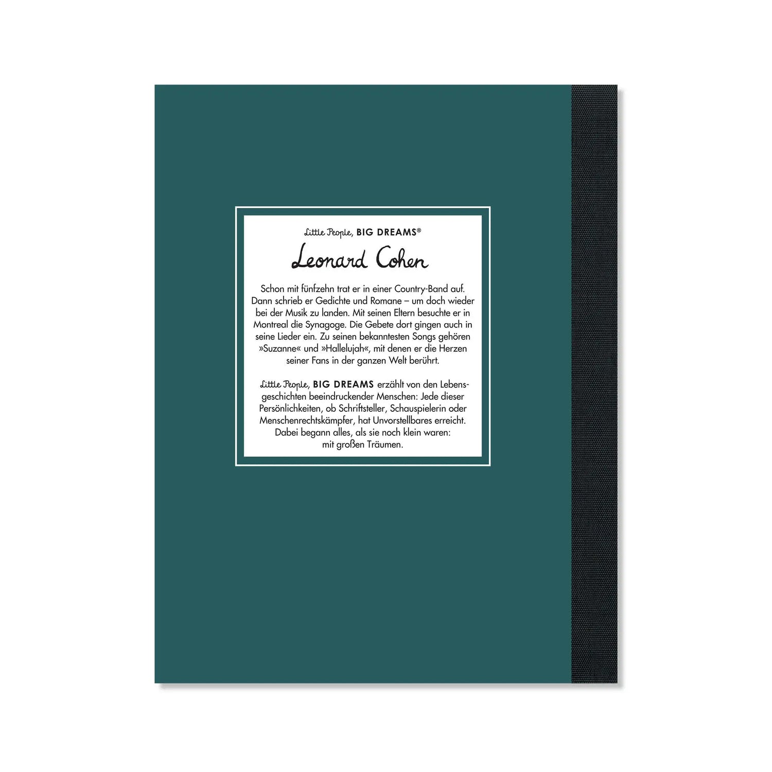 Little People, Big Dreams – Leonard Cohen