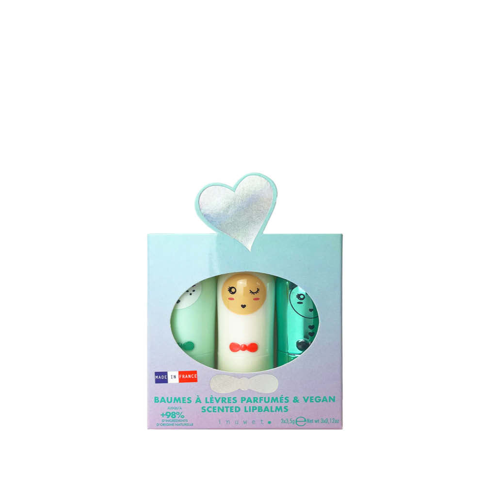 Coffret de soins des lèvres pour enfants en mélange de coquillages