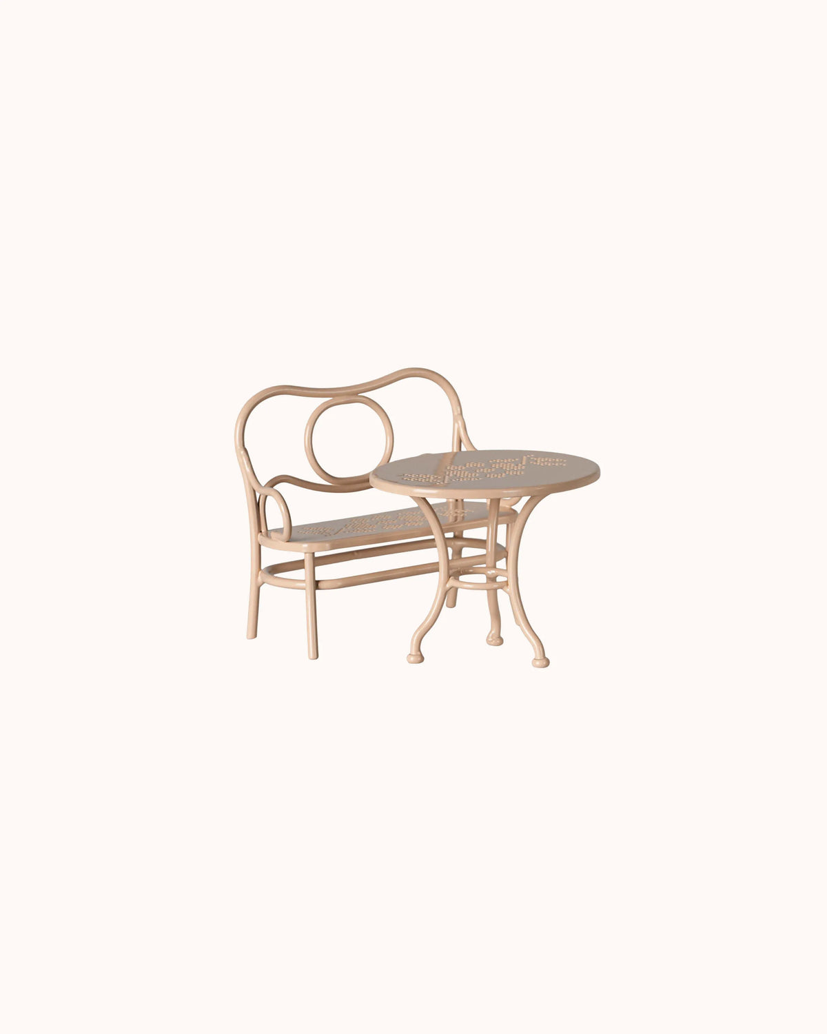 Mäuse Café Set in pale pink