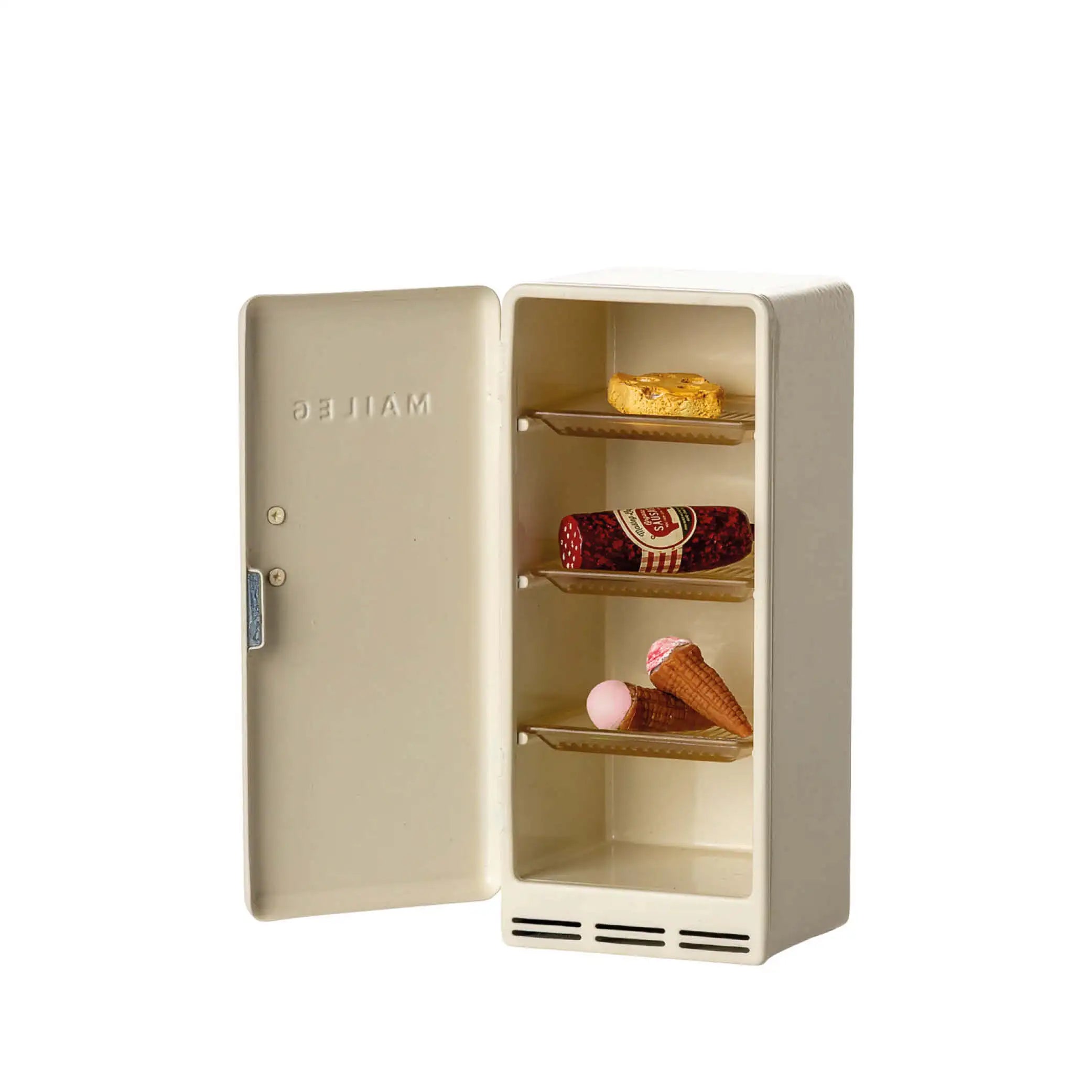 Mäuse Kühlschrank in creme