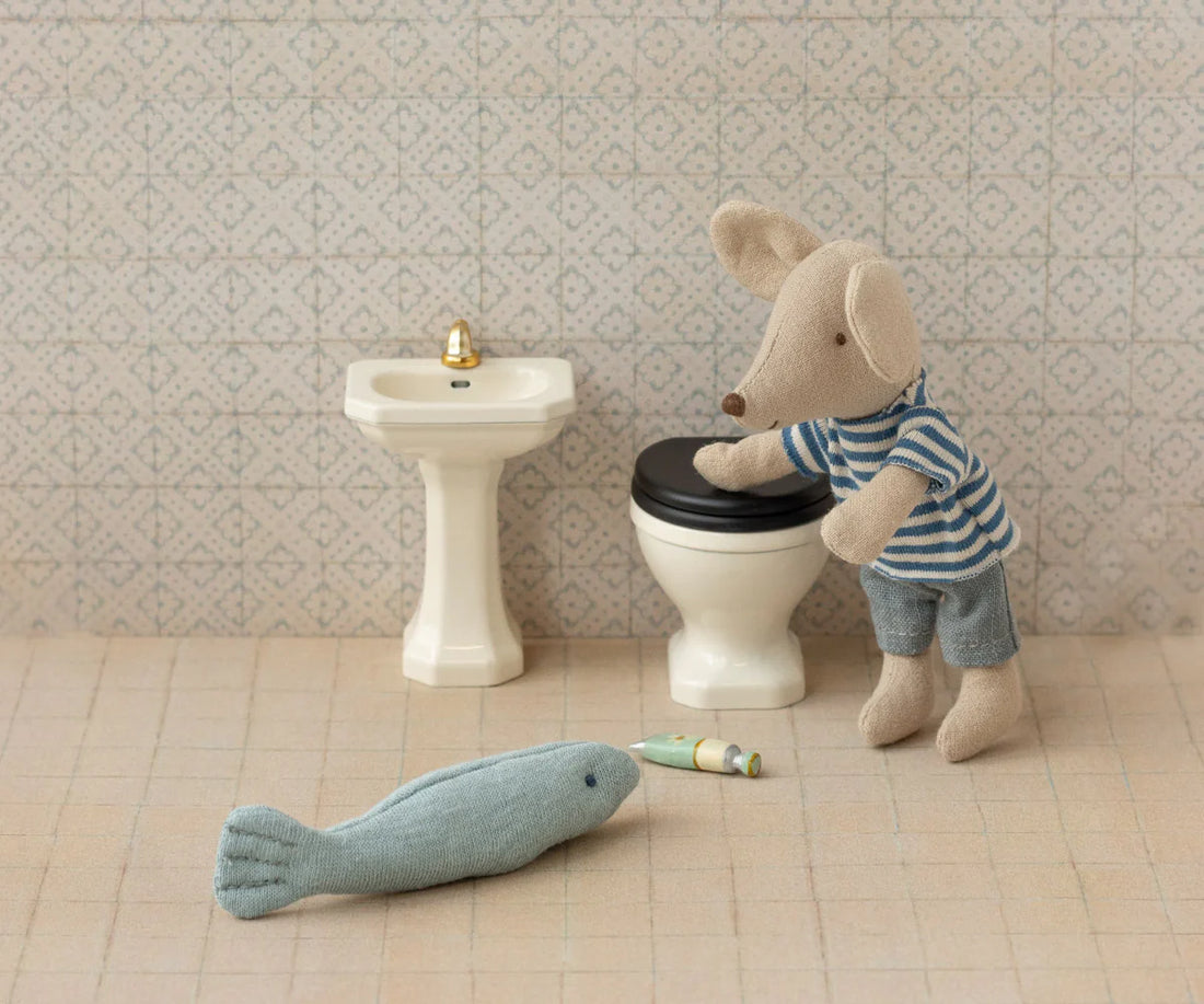 Mäuse Waschbecken in creme