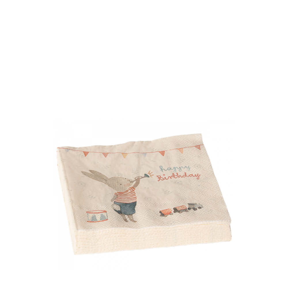Set of 16, Happy Day Paper Napkins