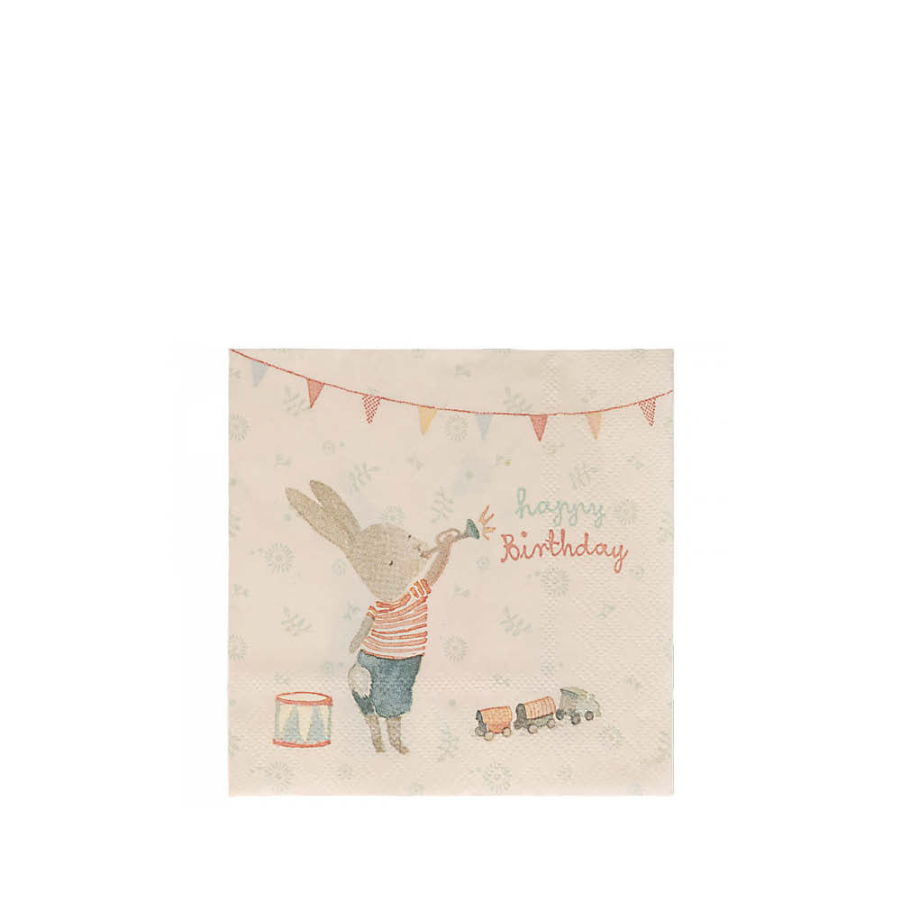 Set of 16, Happy Day Paper Napkins