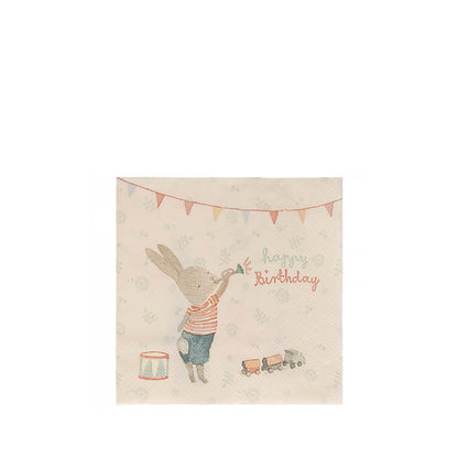 Set of 16, Happy Day Paper Napkins