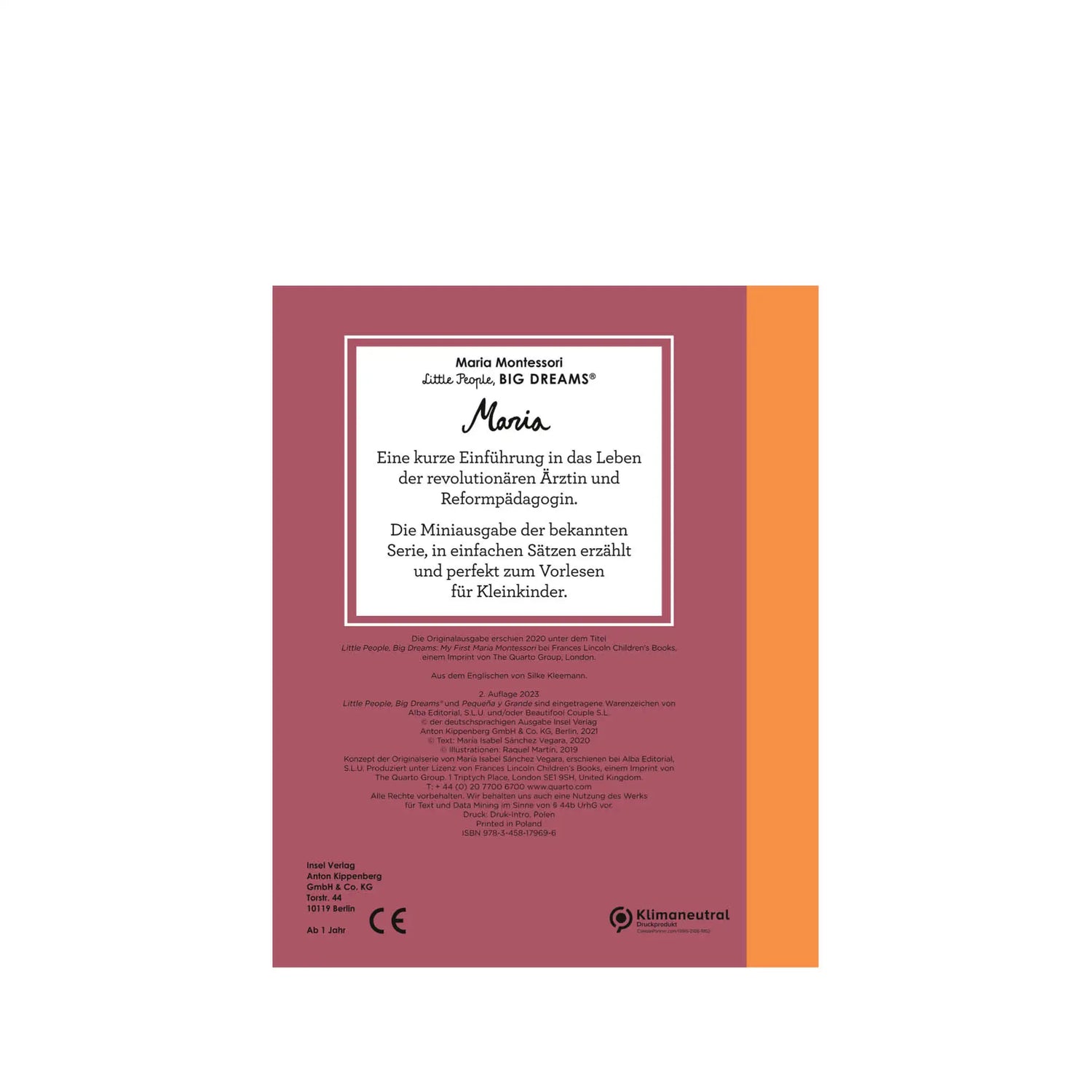 Little People, Big Dreams Mini – Maria Montessori