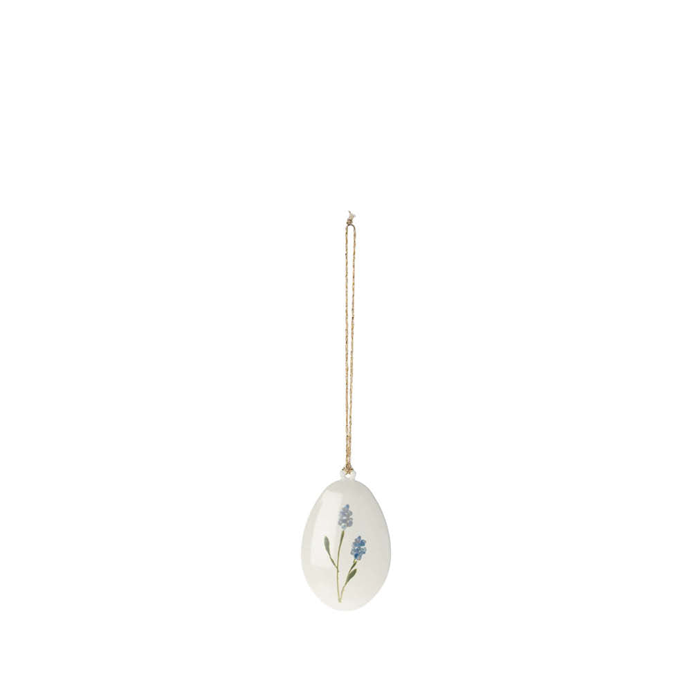 Osterei Ornament in blau