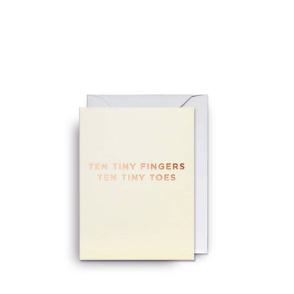 Ten Tiny Fingers, Ten Tiny Toes Mini Card