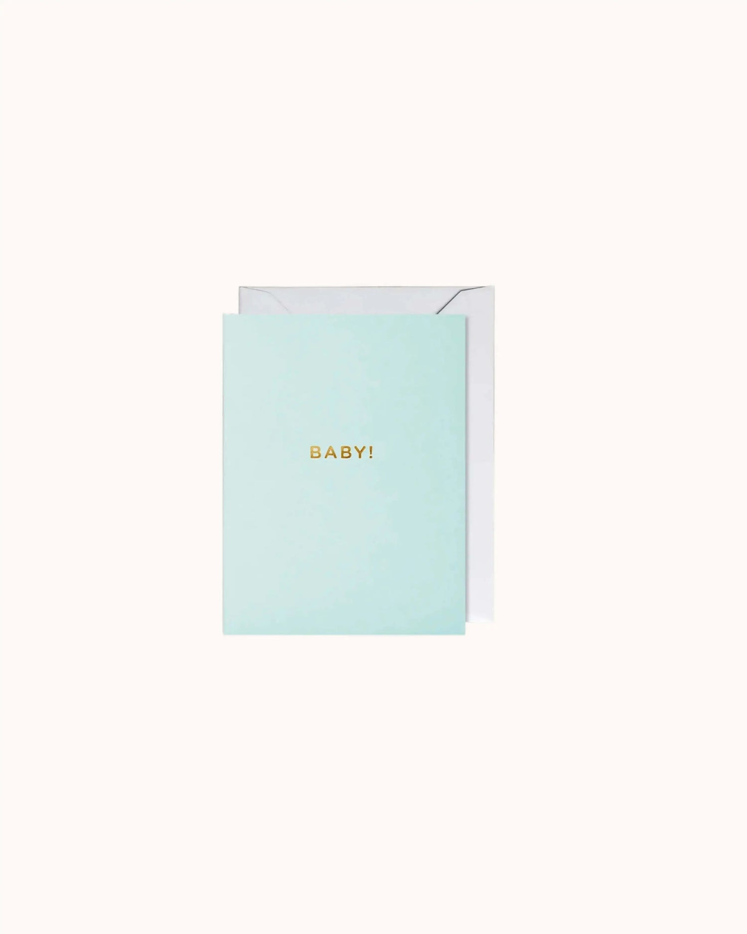 Baby! pastel blue Mini Karte