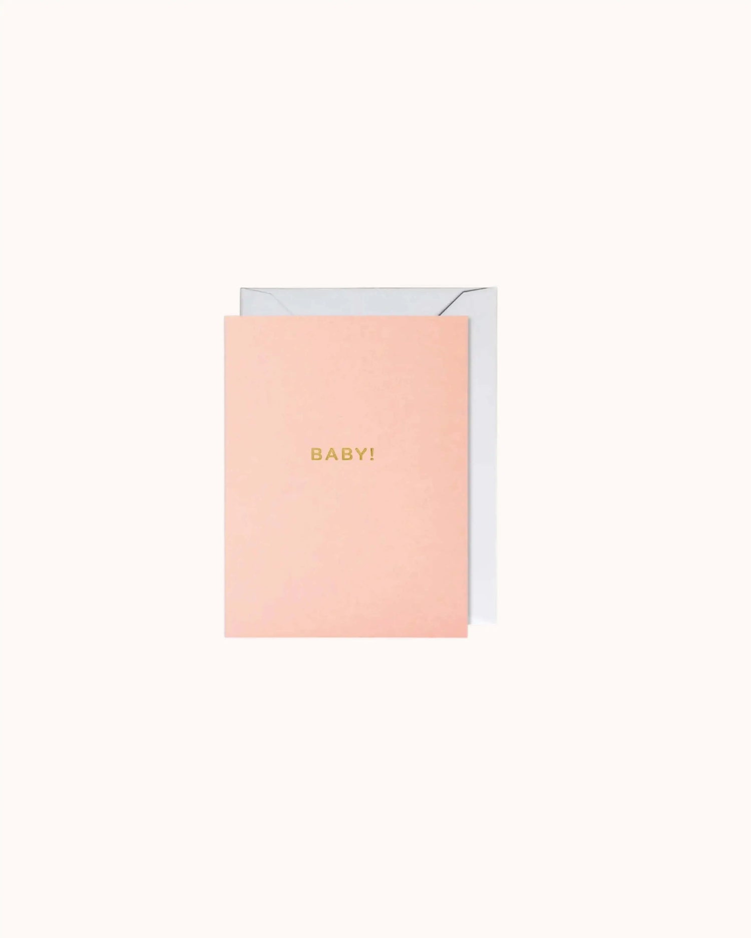 Baby! pastel pink Mini Karte