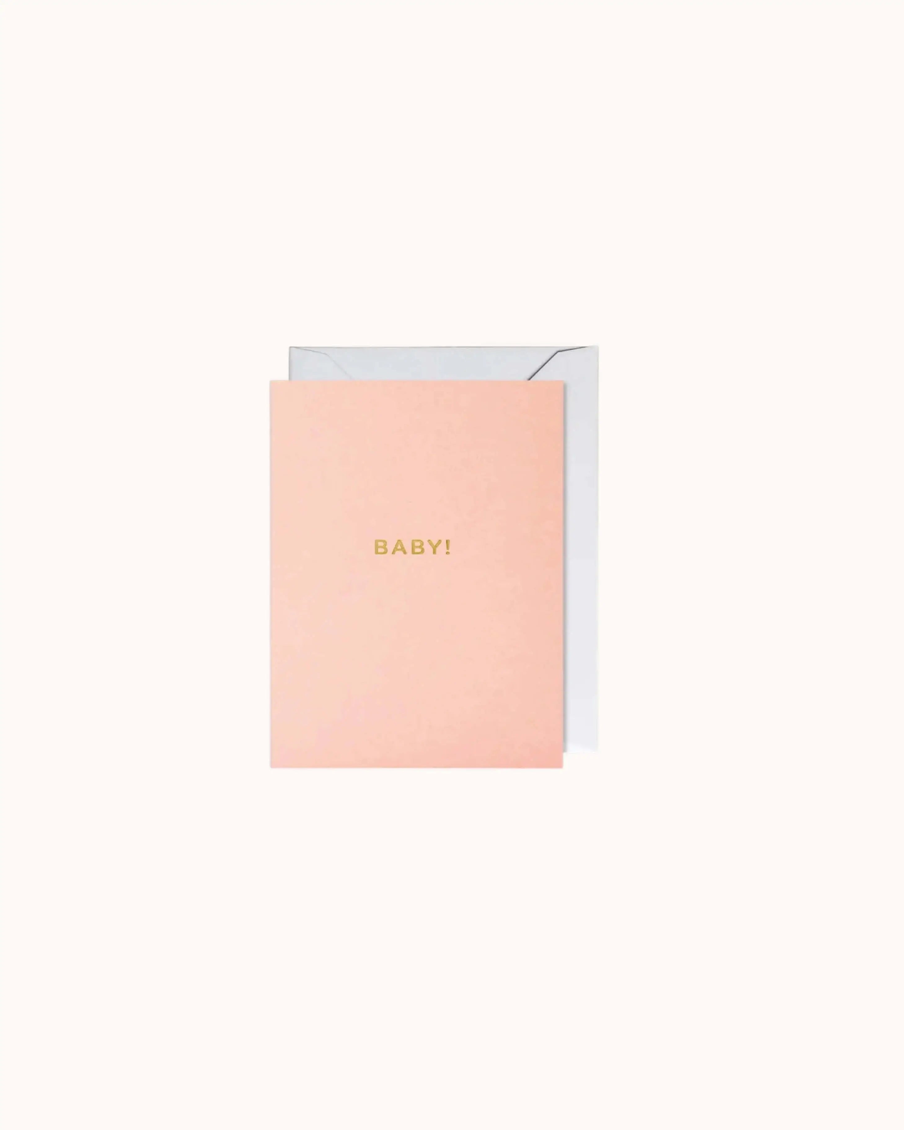 Baby! pastel pink Mini Karte