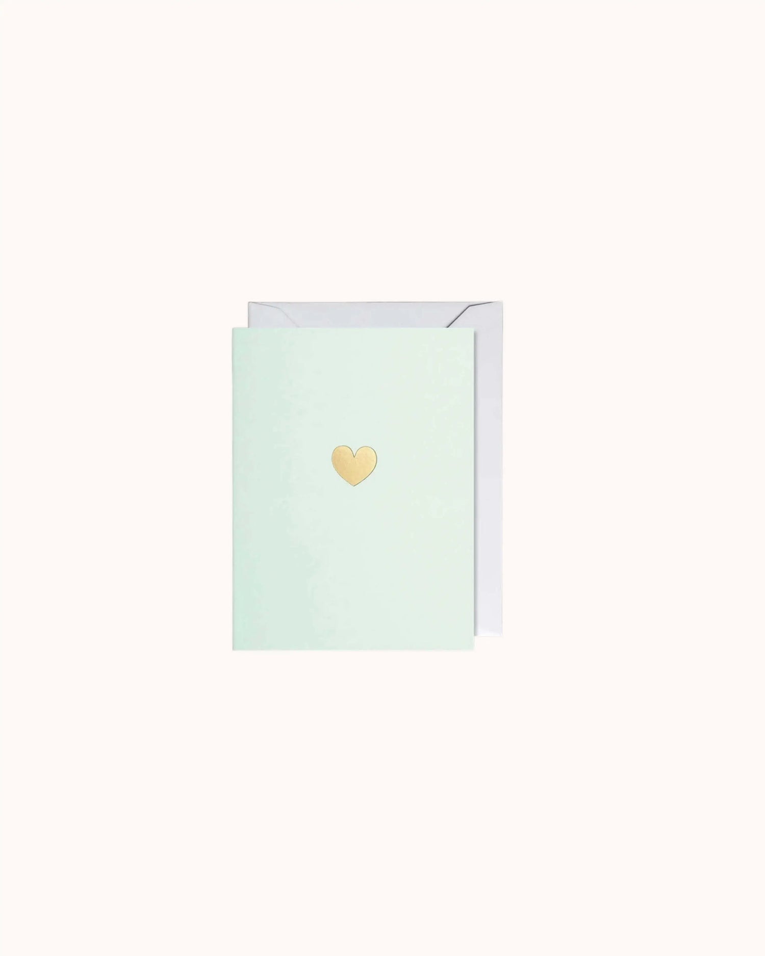 Goldenes Herz Mini Karte