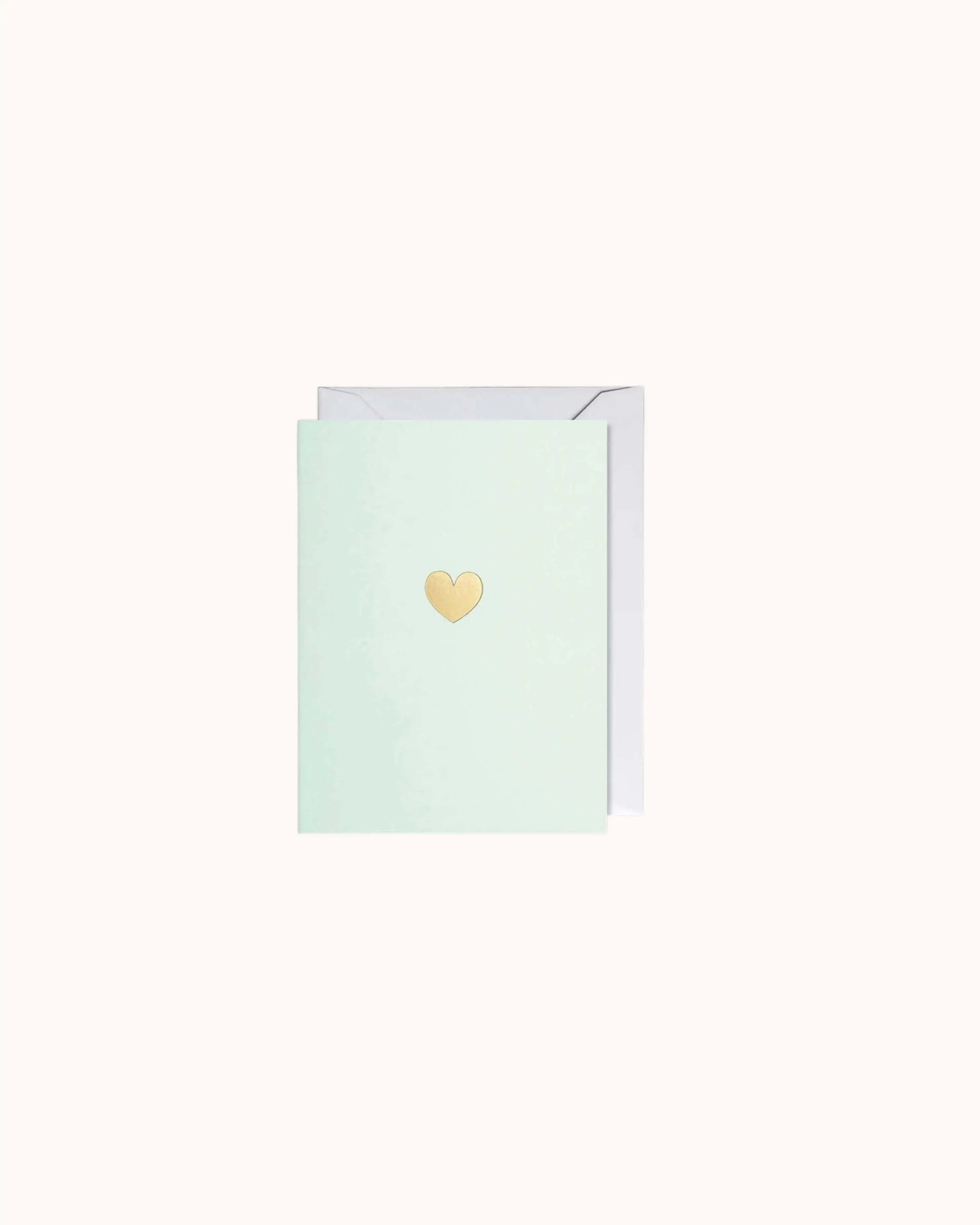 Goldenes Herz Mini Karte