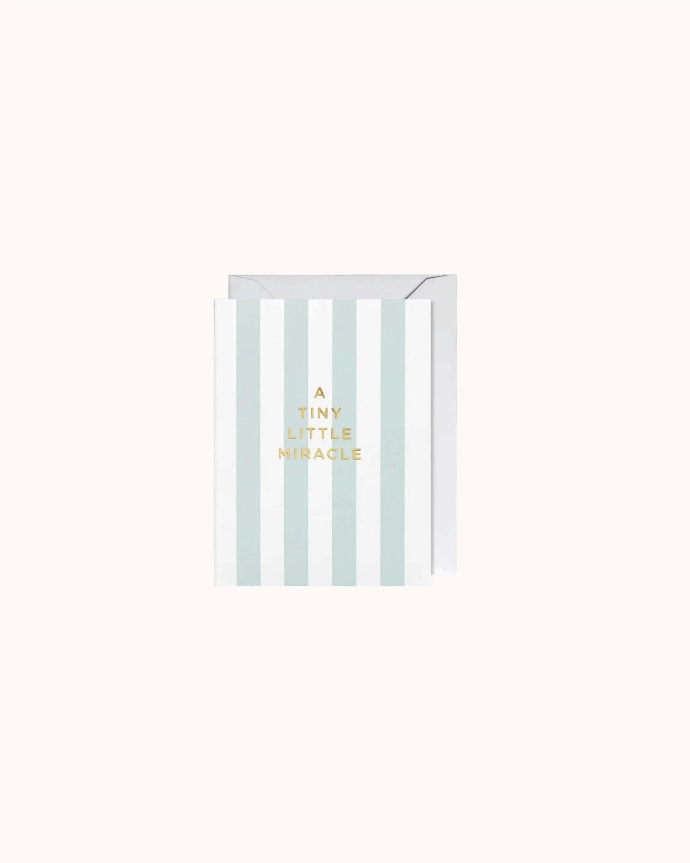 A Tiny Little Miracle Blau Mini Karte