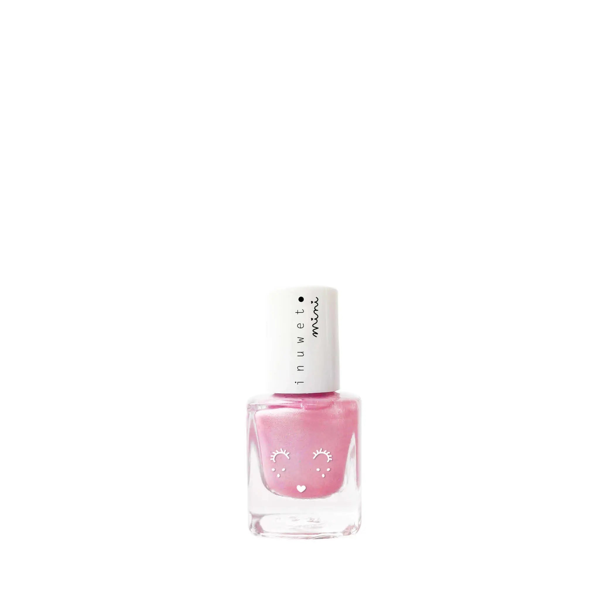 Kinder Nagellack mit Wassermelonen-Duft in rosa Glitzer