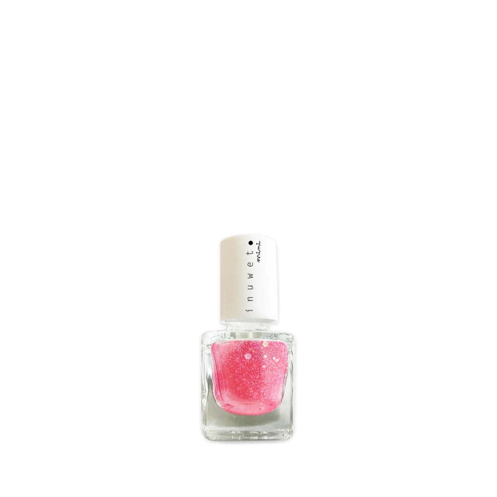 Kinder Nagellack mit Erdbeer-Duft in pink Glitzer