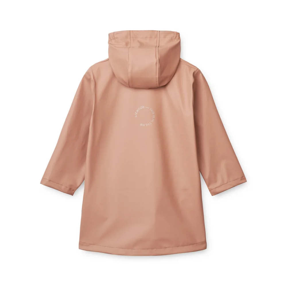 Nahuel long Raincoat in dark rose