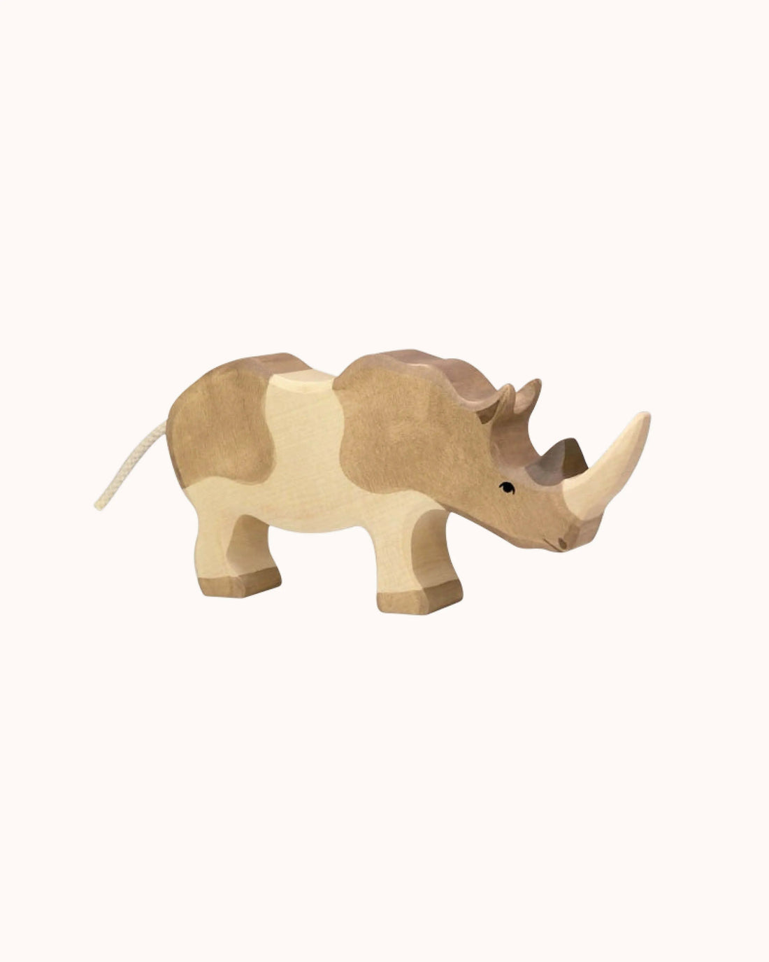 Wooden figure, rhino