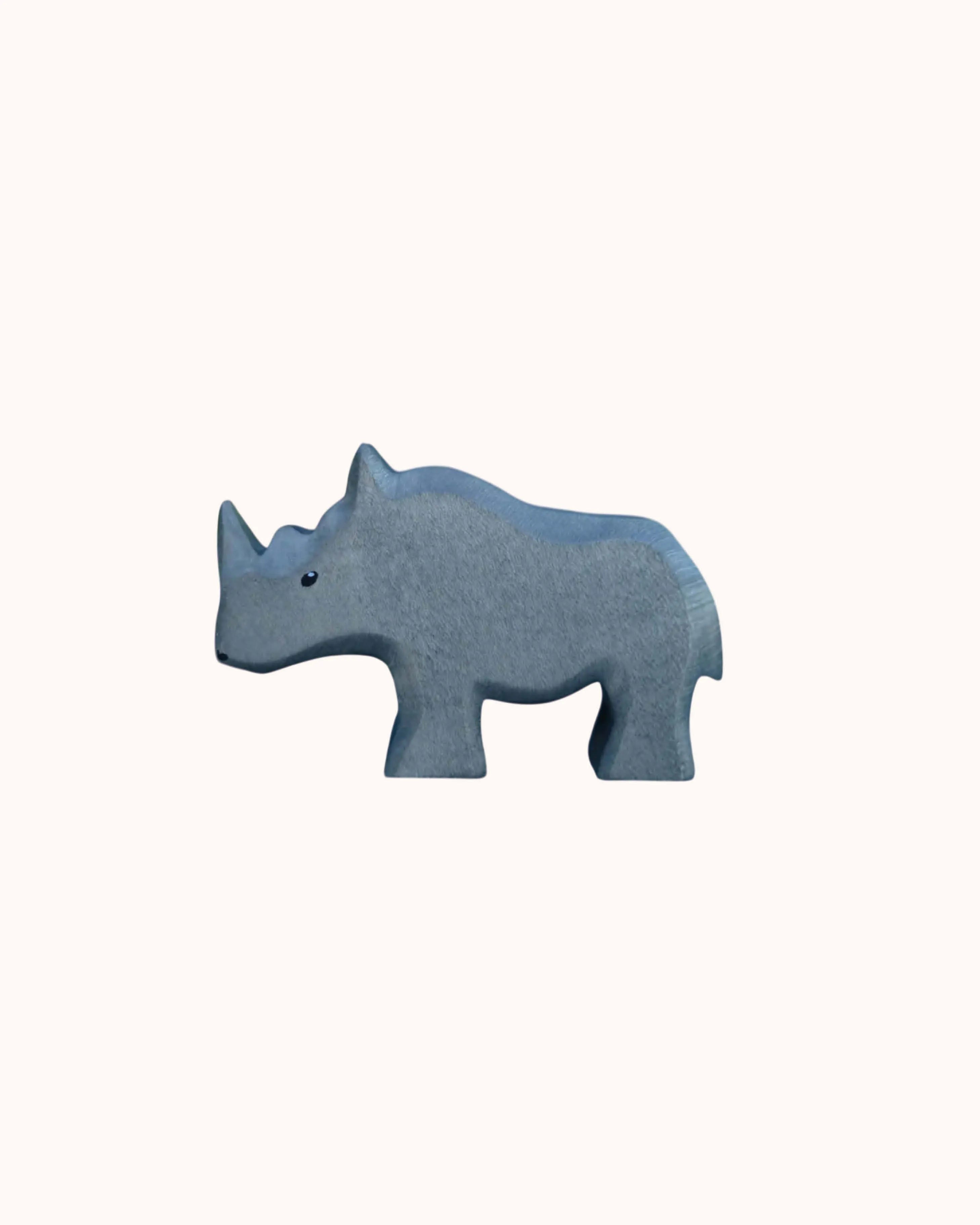 Holzfigur Nashorn