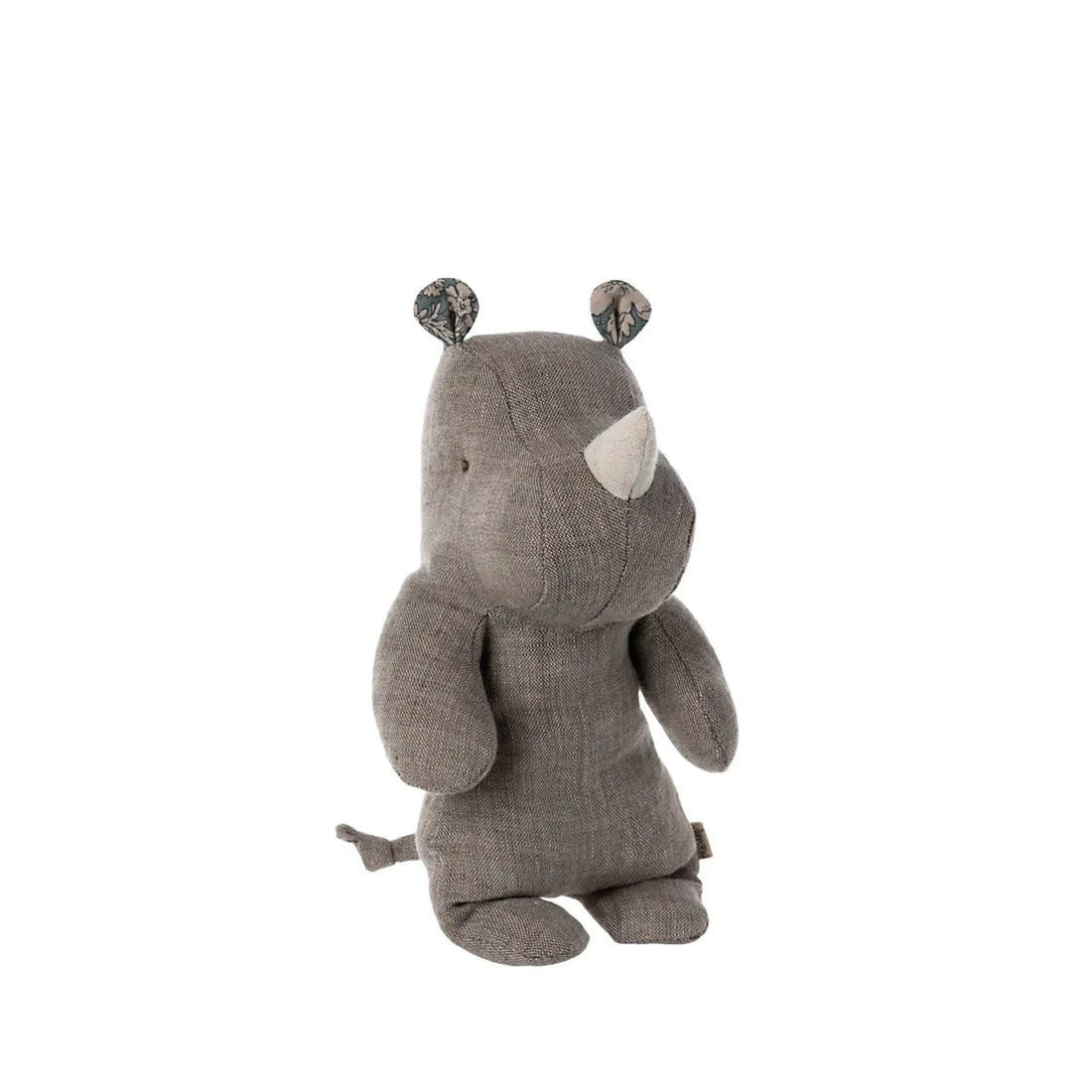 Kleines Nashorn Kuscheltier in grau