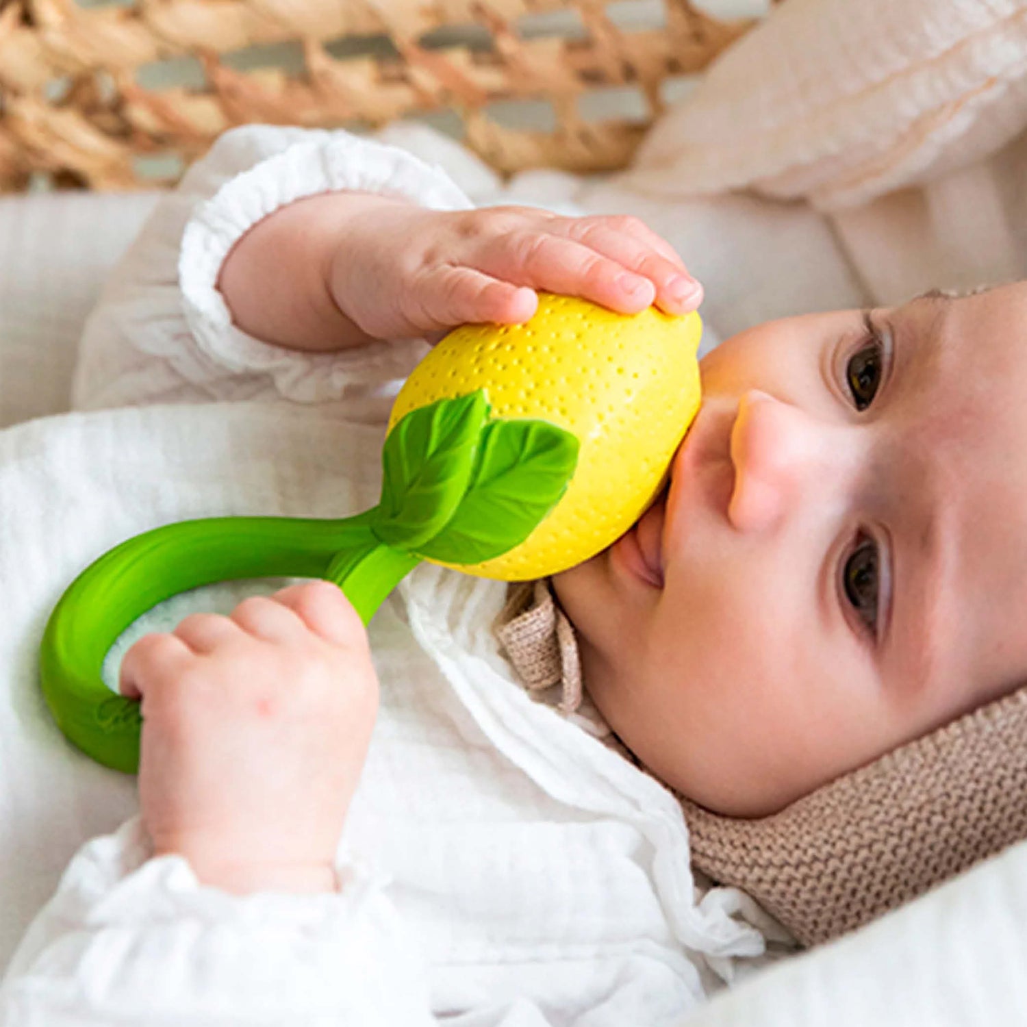 Teether and Rattle Lemon