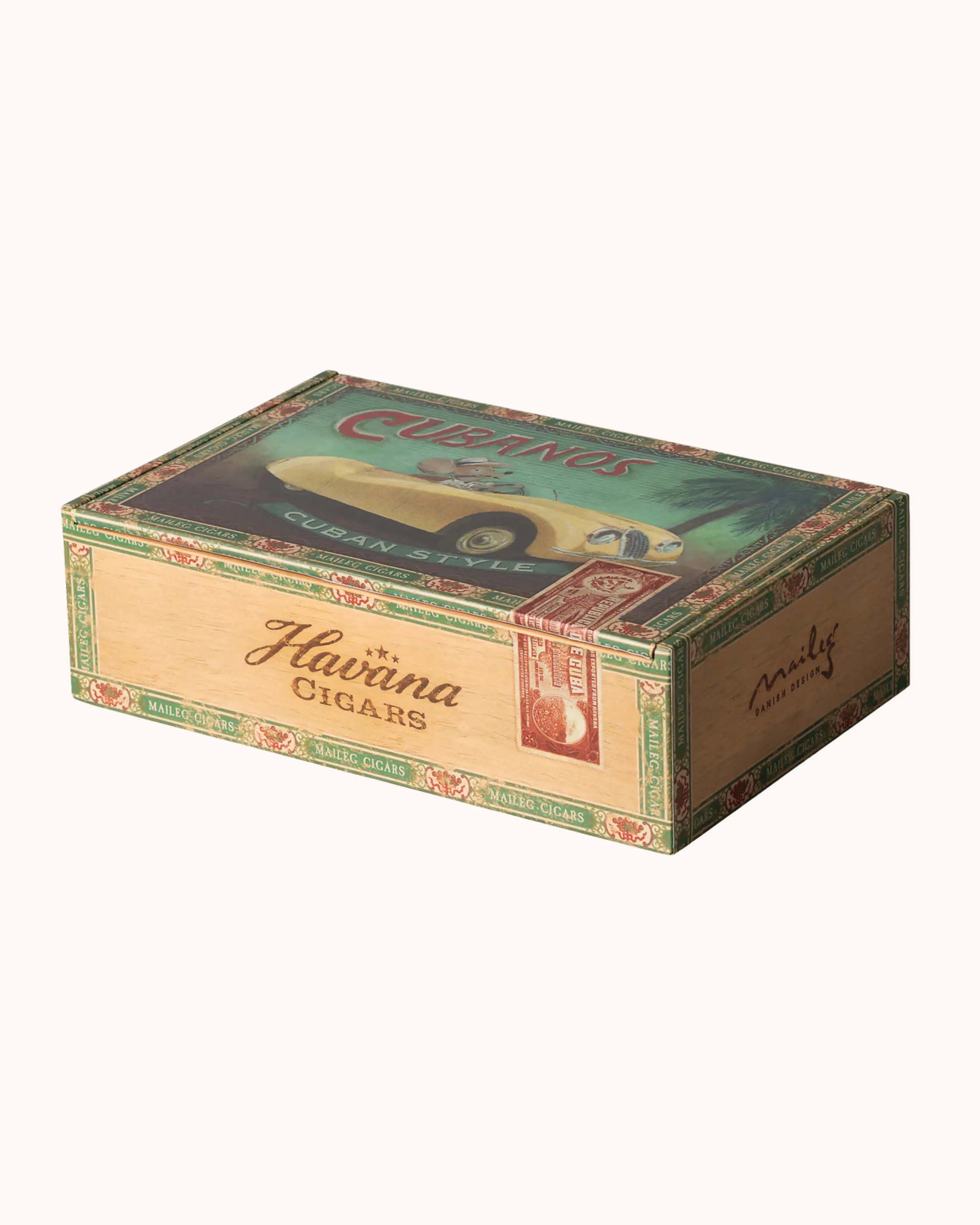 Grandma &amp; Grandpa Mouse in Cigar Box