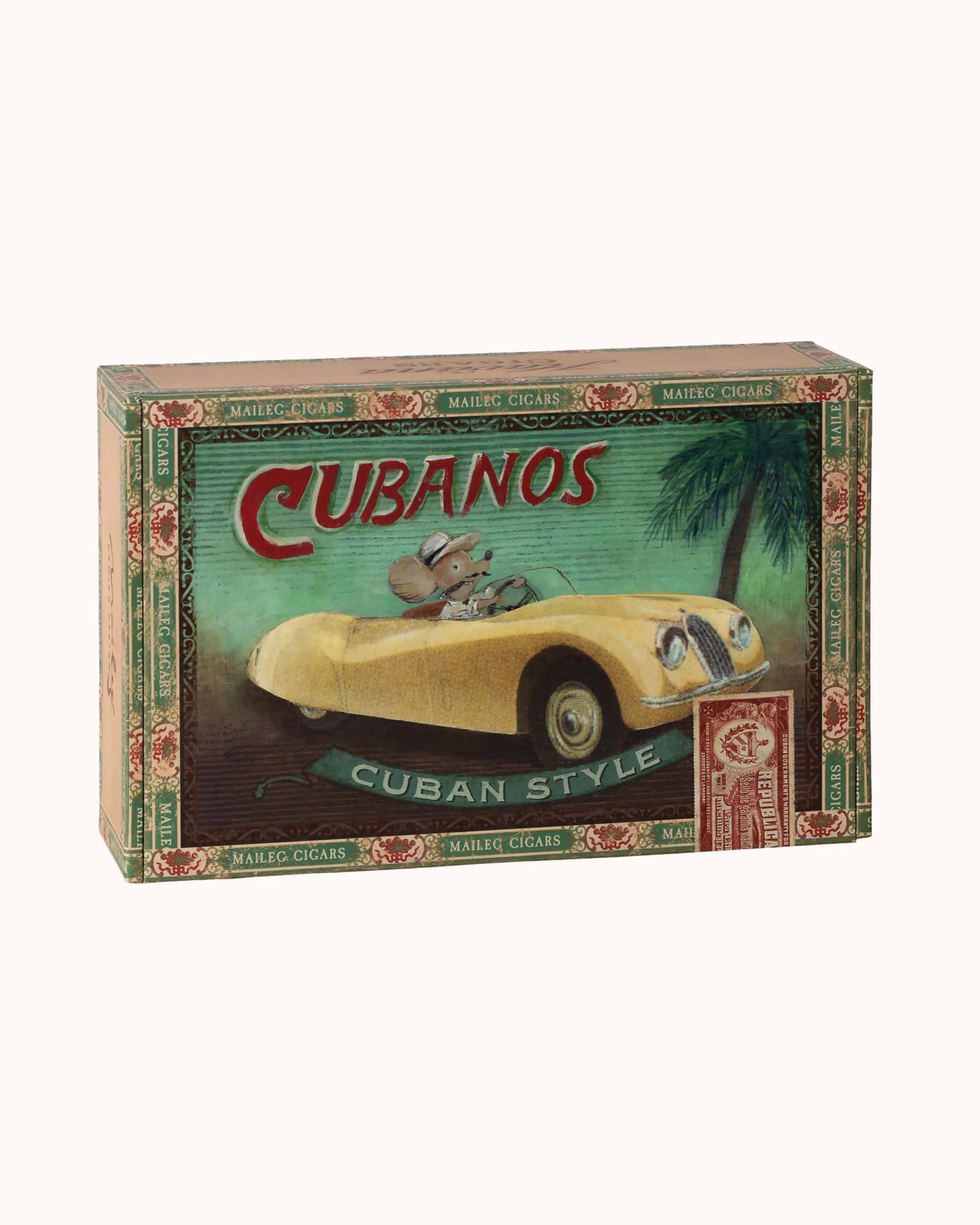 Grandma &amp; Grandpa Mouse in Cigar Box