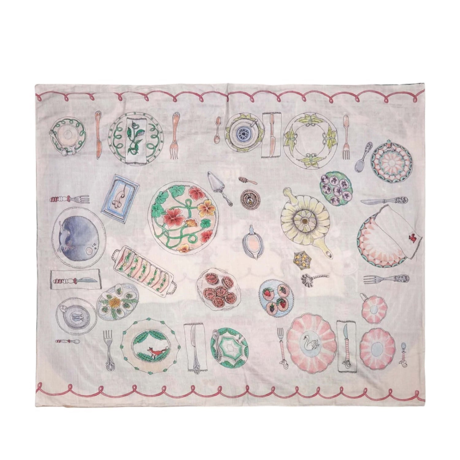 Reversible Baby Muslin Once Upon a Feast / Afternoon Tea