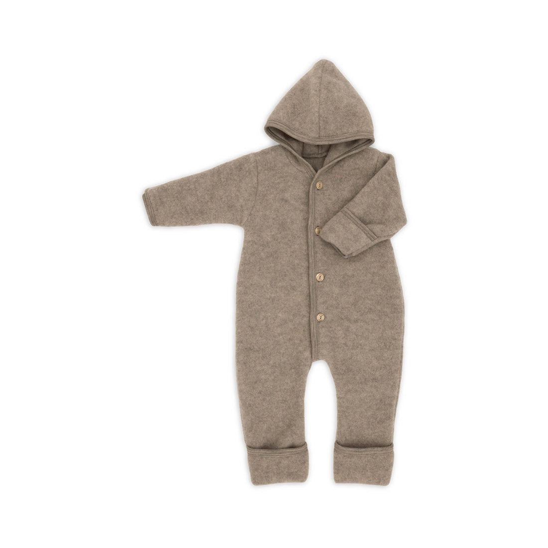 Baby Overall aus Wolle in walnuss melange von Engel Natur