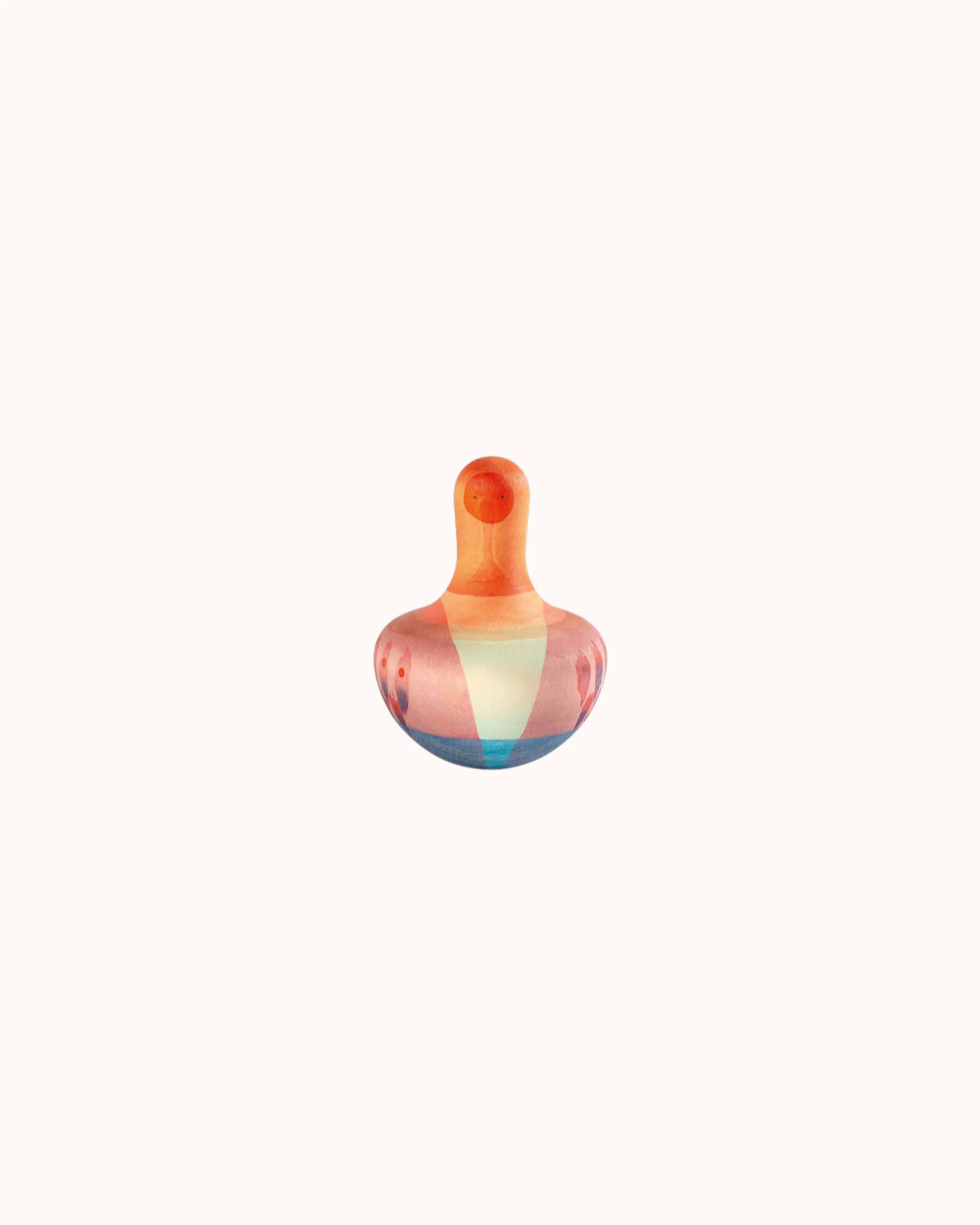 Wooden Spinning Toy Mellow Orange Bird