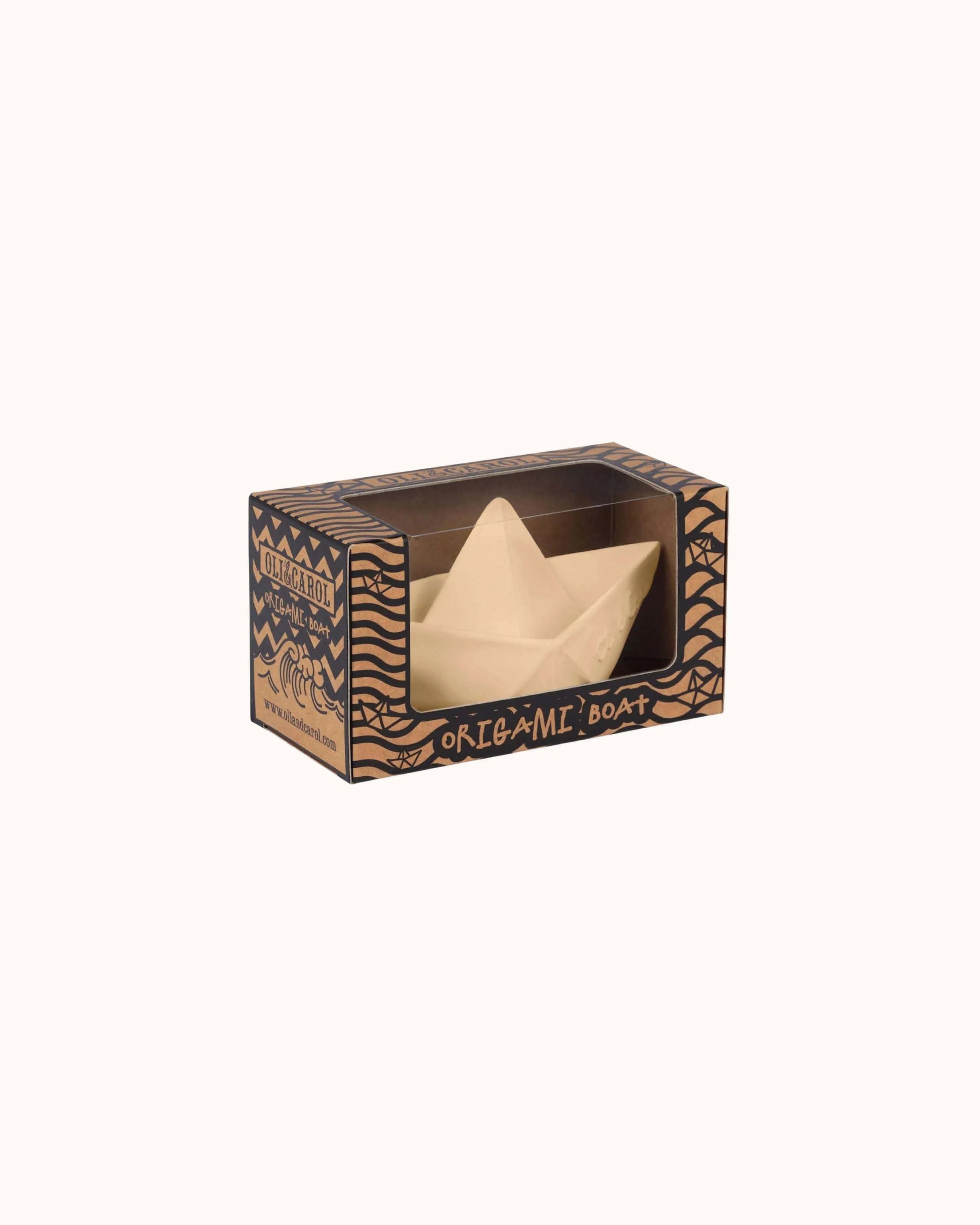Bath Toy Origami Boat in nude