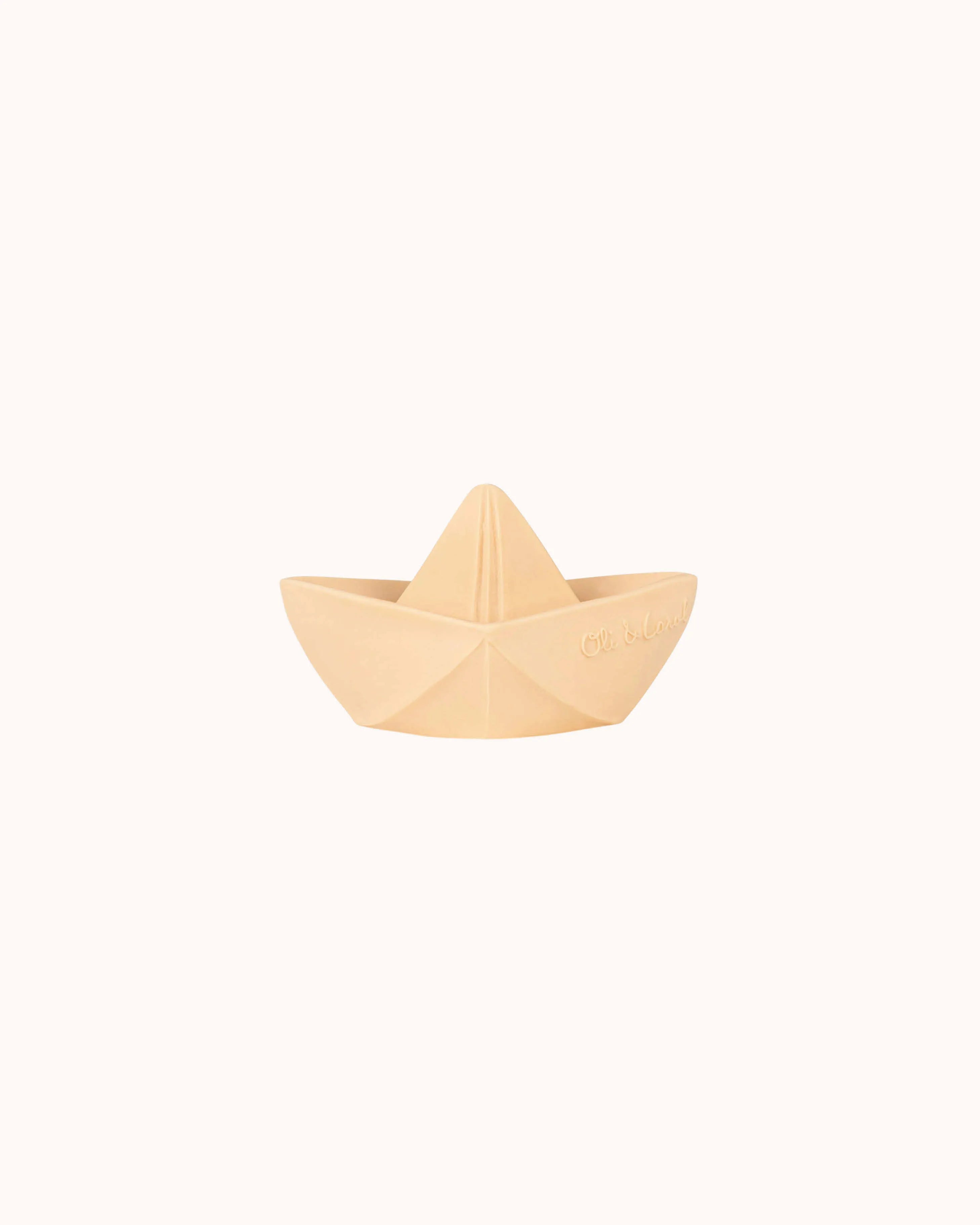 Bath Toy Origami Boat in nude