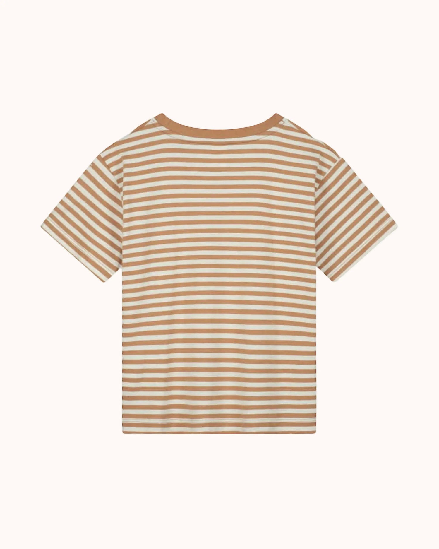 Kurzärmliges oversized T-Shirt in biscuit/off-white