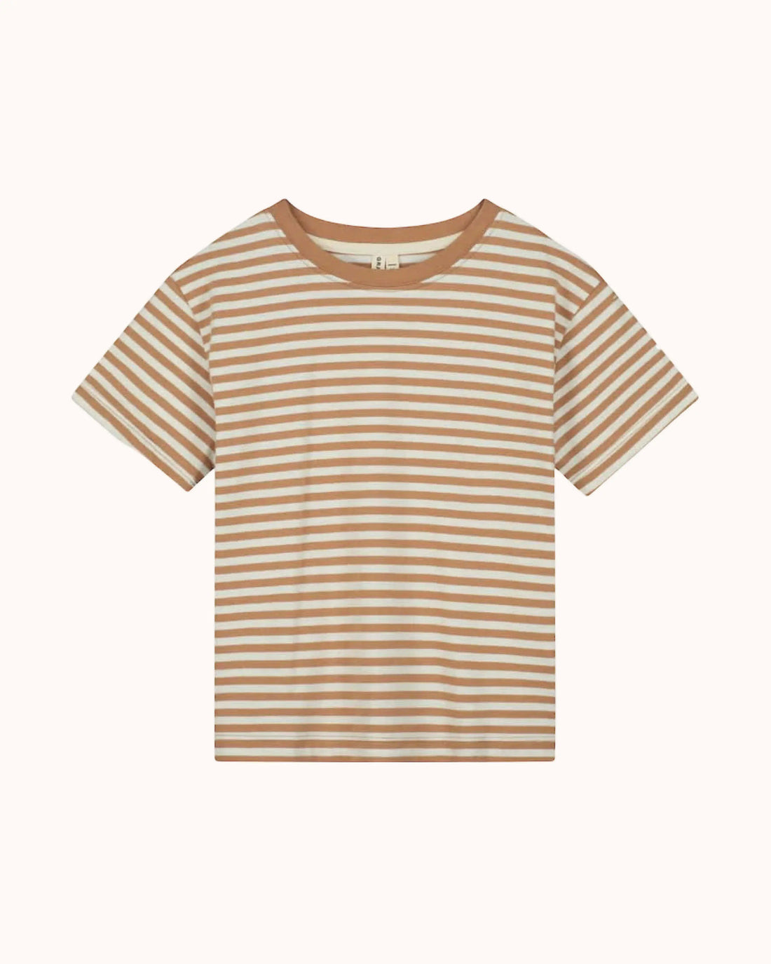 Short-sleeved oversized T-Shirt in biscuit/off-white