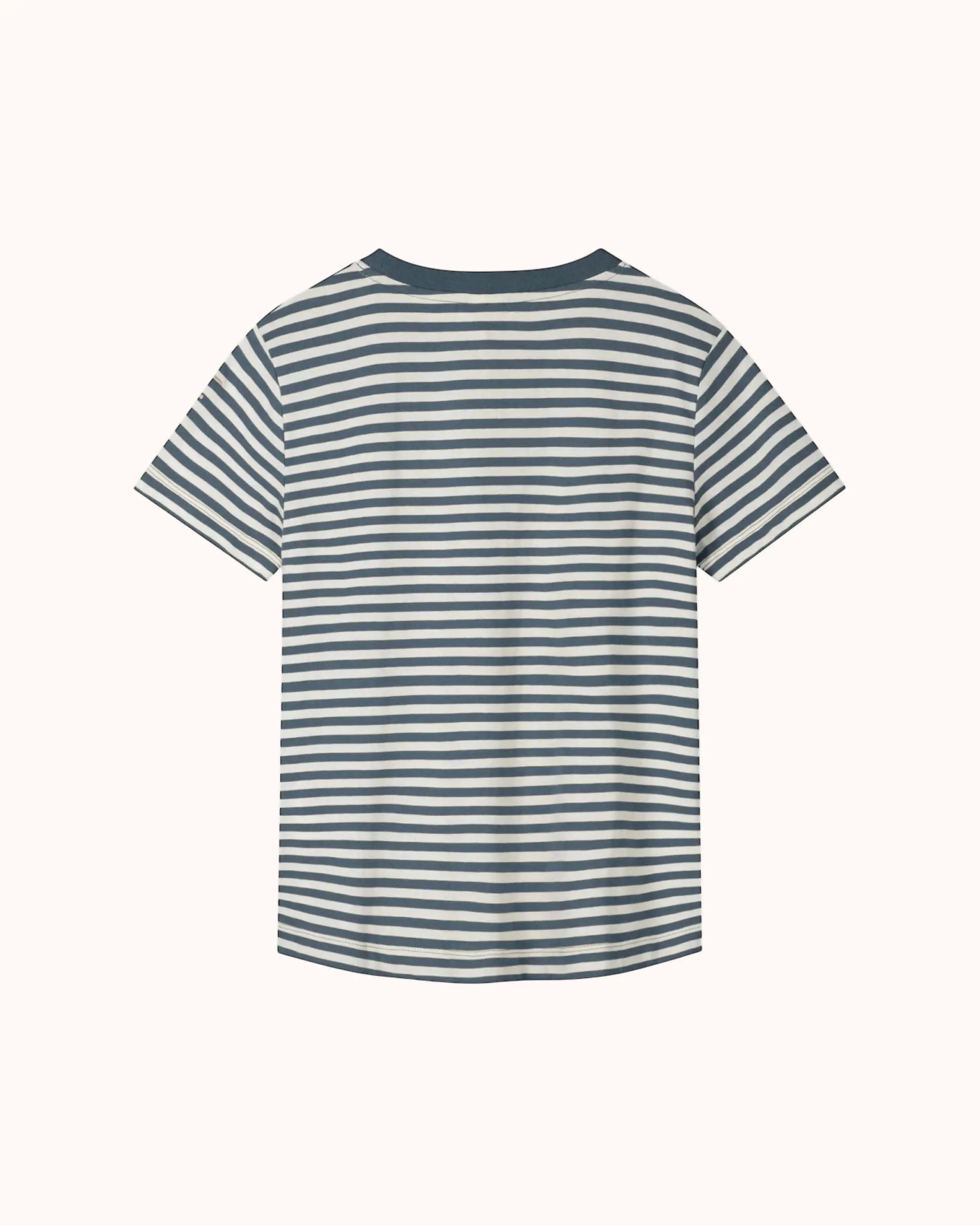 Kurzärmliges oversized T-Shirt in blue grey/off-white