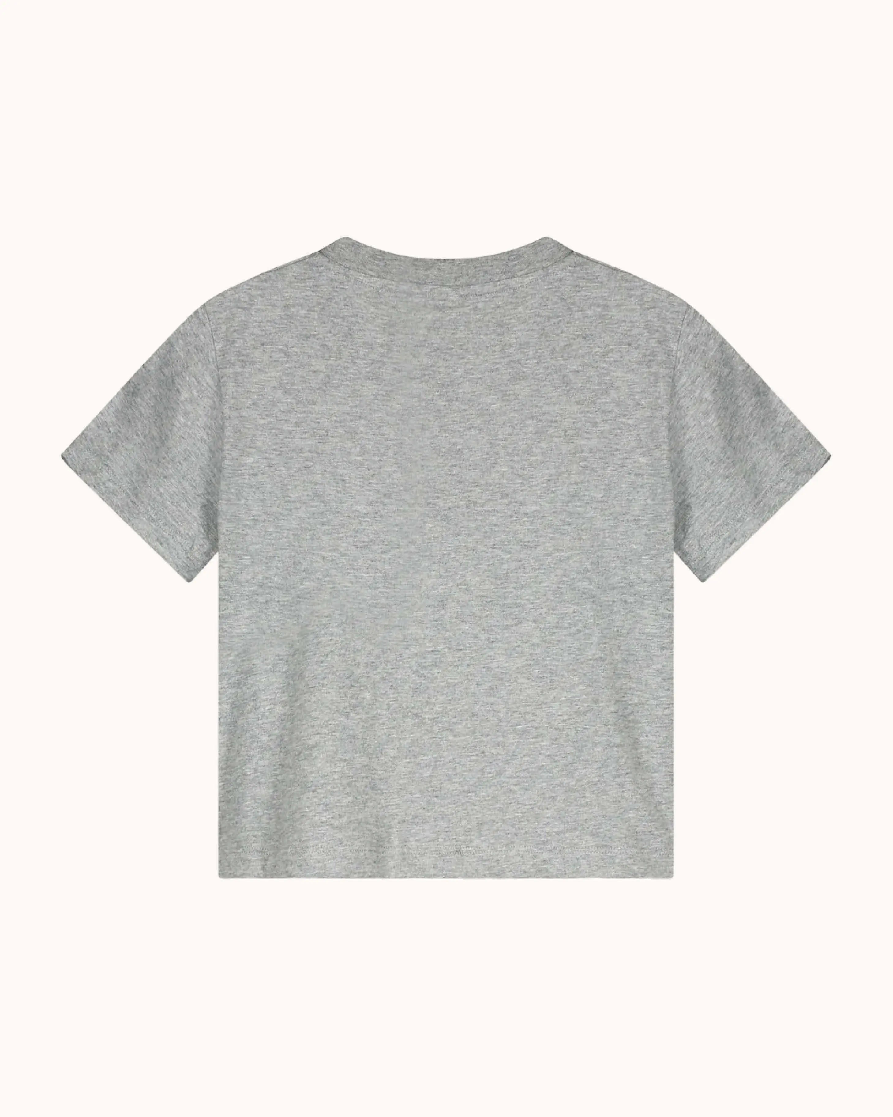 Kurzärmliges oversized T-Shirt in grey melange