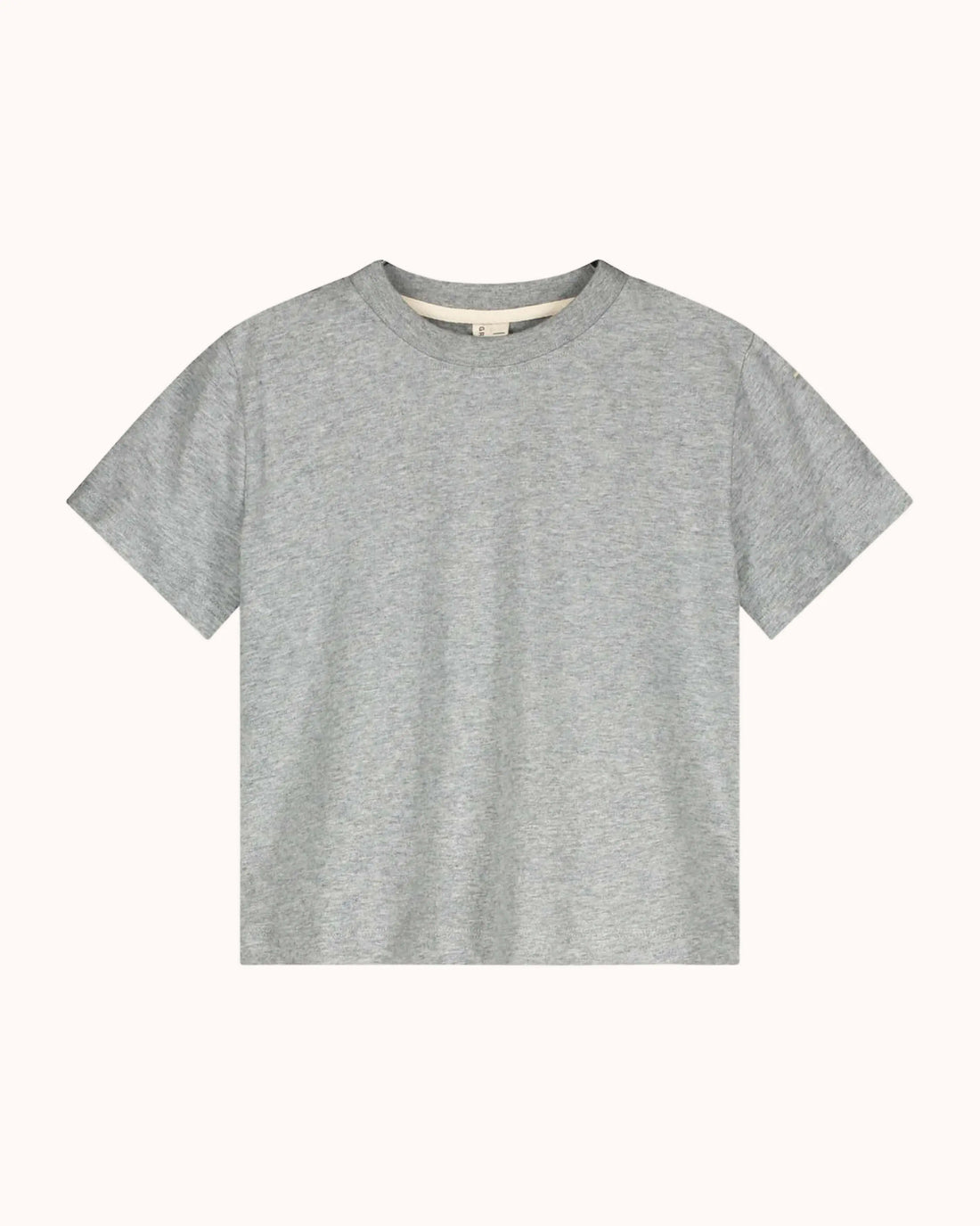 Kurzärmliges oversized T-Shirt in grey melange