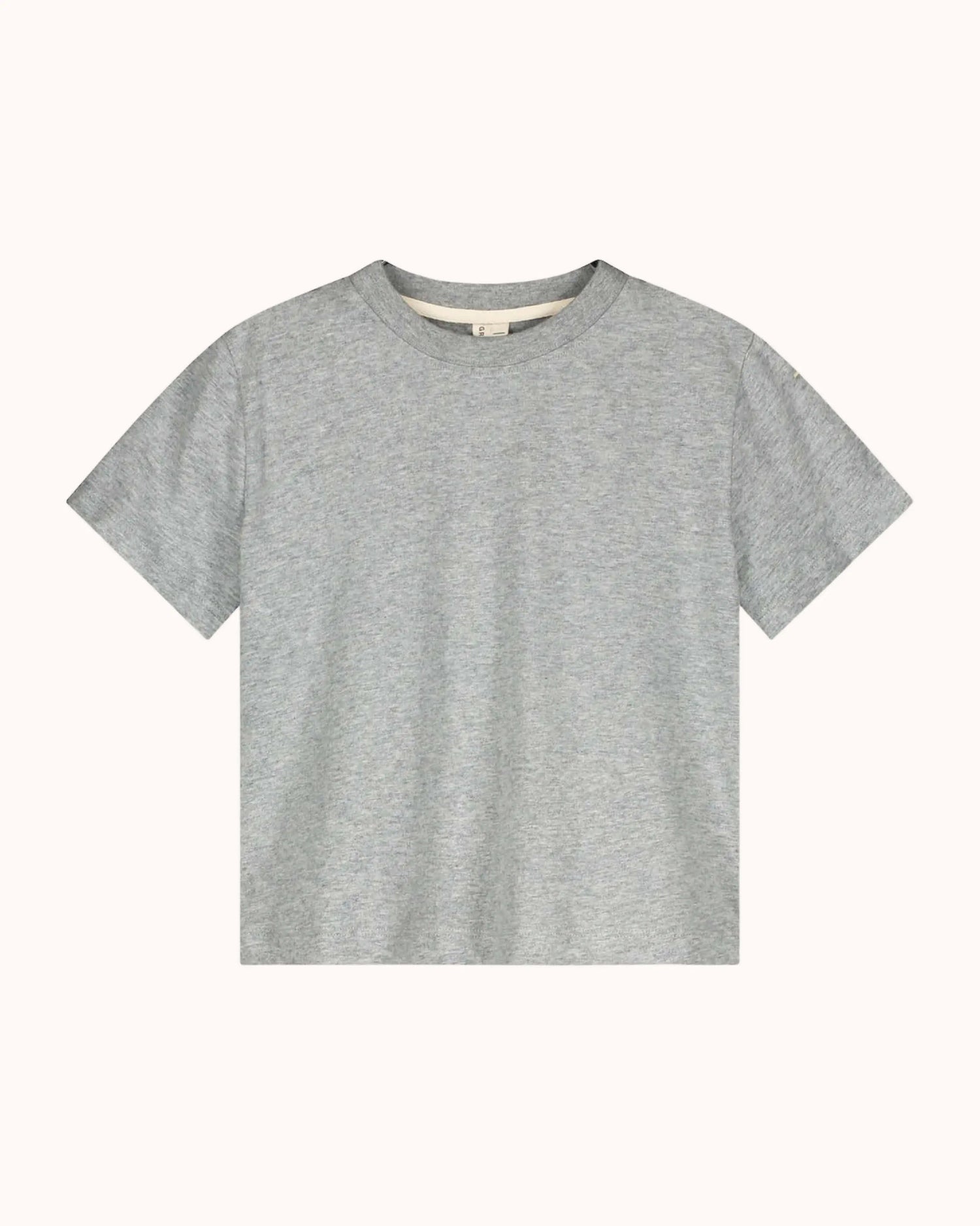 Kurzärmliges oversized T-Shirt in grey melange