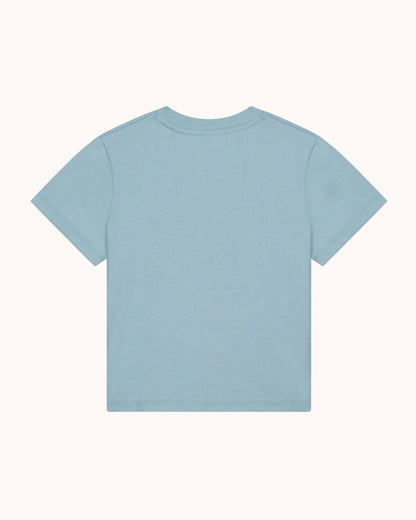 Short-sleeved oversized T-Shirt in sky