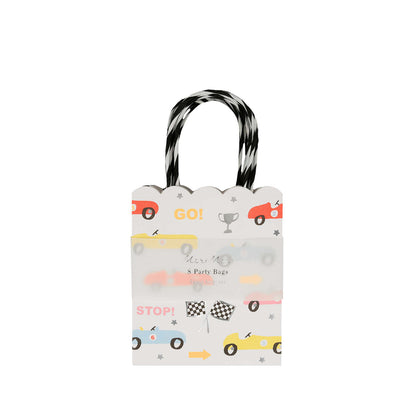 Sacs cadeaux pour voitures de course - Lot de 8