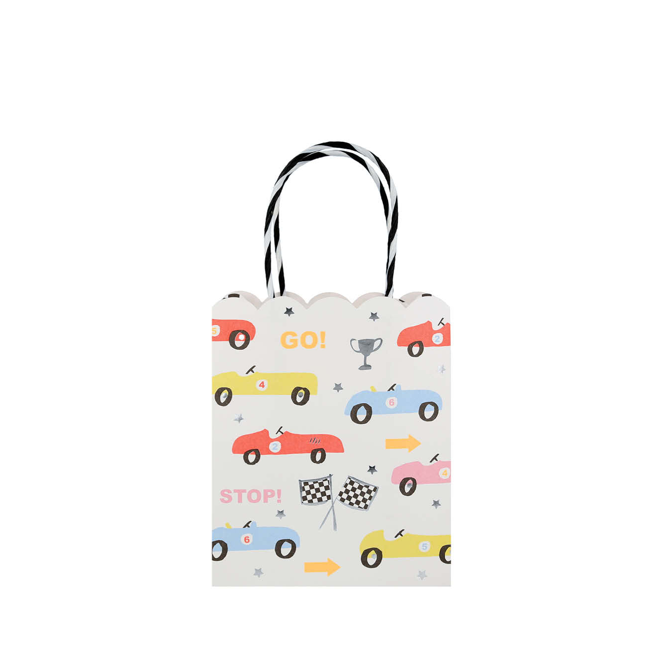 Sacs cadeaux pour voitures de course - Lot de 8