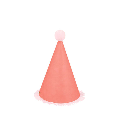 Partyhüte mit Pompoms - 8er Set