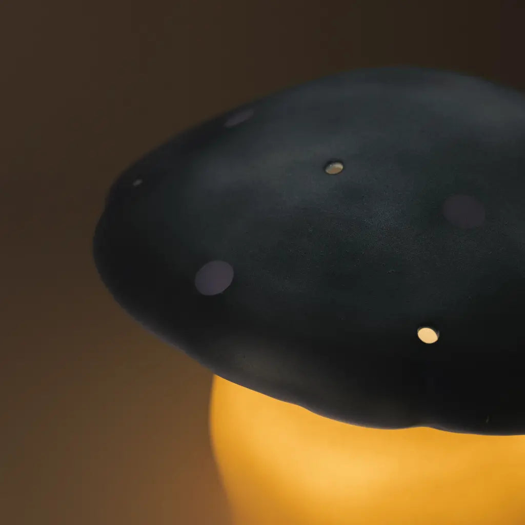 Mushroom Lamp in jeans