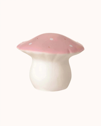 Pilzlampe in vintage rosa