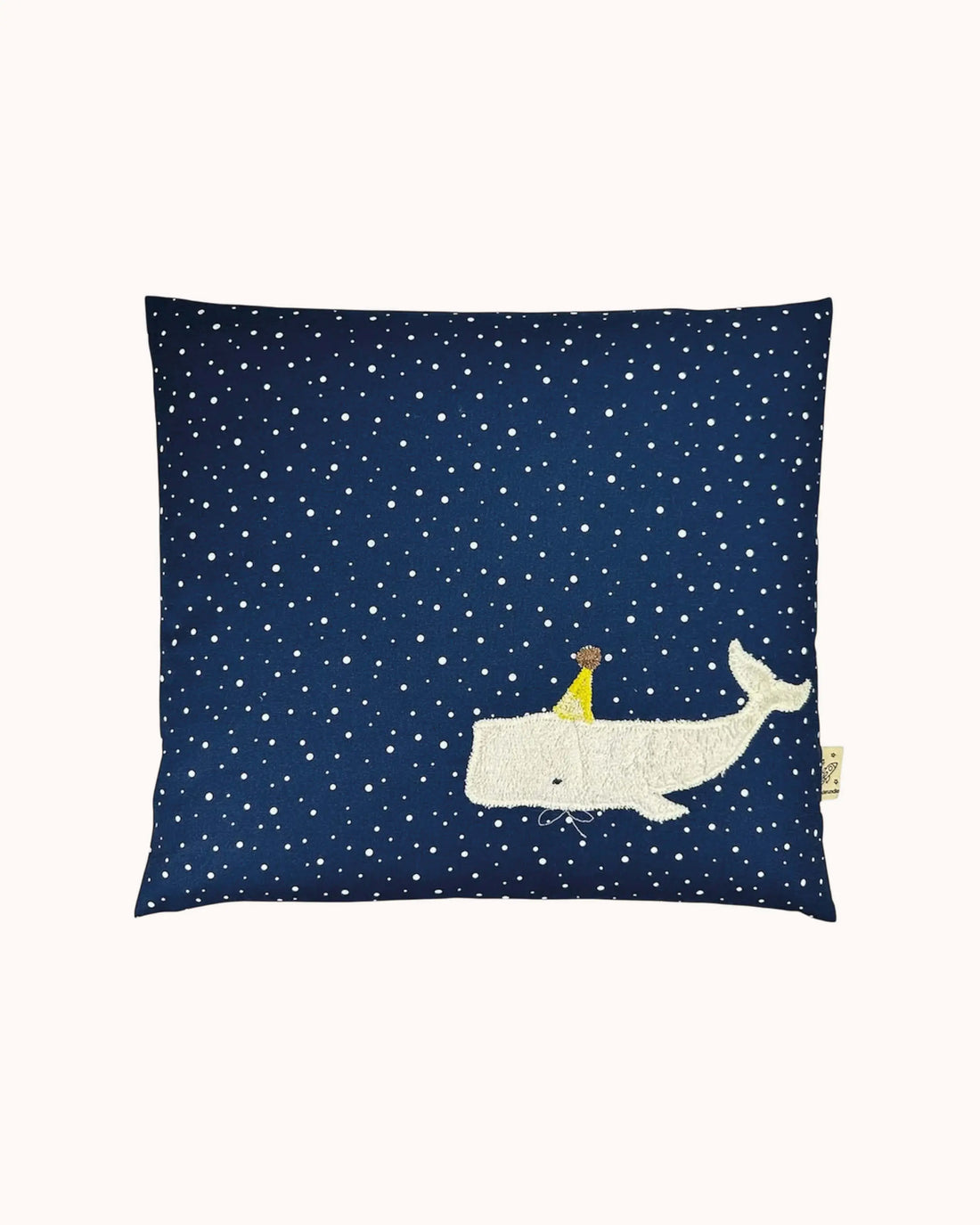 Pixie Kissen Partywal mit gelbem Partyhut