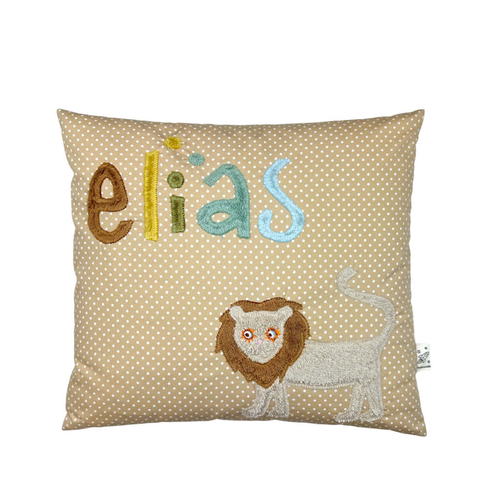 Pixie Cushion Elias with Lion