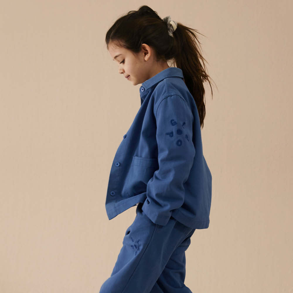 POP Twill Overshirt in blue moon