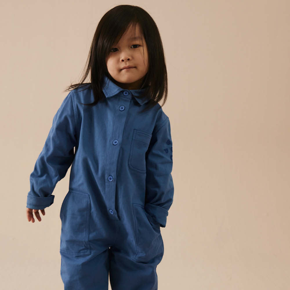 POP Twill-Jumpsuit in blue moon