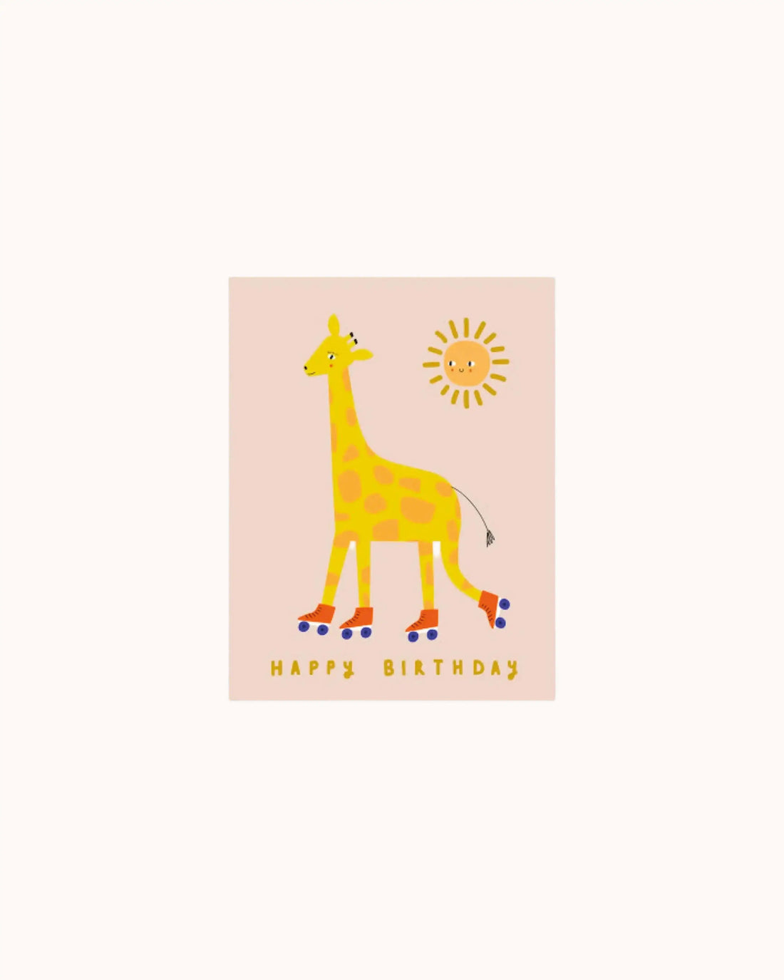 Postkarte Happy Birthday Giraffe