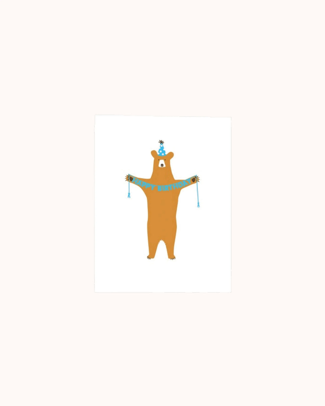 Postkarte Happy Birthday Bear